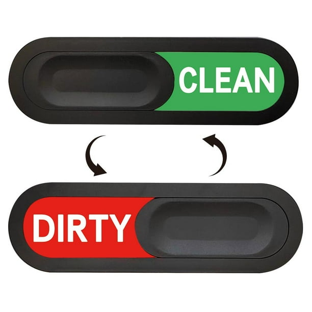 Clean dirty Dishwasher Oval Clean Dirty Sign Non