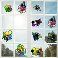 ORIGACH 18 Pieces Bees DHF10 Suncatcher Kit, 9 Types Beehive Tissue