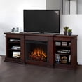thumbnail image 2 of Real Flame Fresno 72" Electric Fireplace TV Stand in Dark Walnut, 2 of 9
