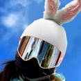 thumbnail image 2 of Jiibva Knit Ski Helmet Cover Bunny Ear Skiing Caps Cover Unisex Ski Helmet Cover for Snowboard, Winter Sports Helmet Accessories, 2 of 7