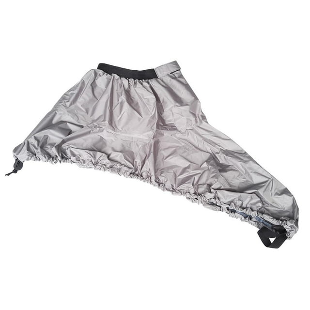 Almencla Universal Adjustable Kayak Canoe Boat Cockpit Spray Skirt Deck Cover L Gray L