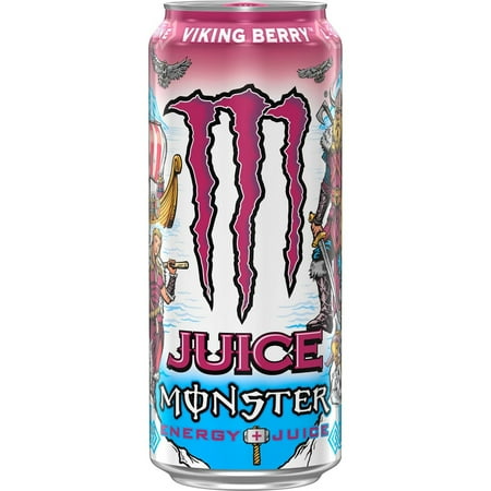 Monster Energy Viking Berry Juice + Energy Drink - 16 fl oz - Pack of 2