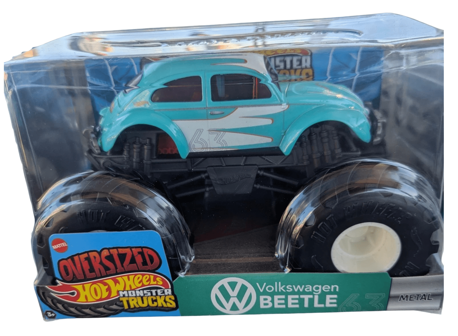 Hot Wheels Oversized Monster Truck Volkswagen Beetle 1:24 Diecast