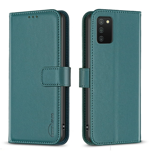 Compatible with Samsung Galaxy A02S Wallet Case with Card Slots Magnetic Closure Flip Folio Cover
