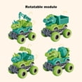 thumbnail image 4 of Baby Inertia Car Toy Safe Interactive Colorful Cartoon Dinosaur Baby Blaze Truck Toy for Home, 4 of 10
