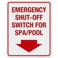 thumbnail image 1 of Emergency Shut Off Switch Sign, Pool Safety Sign,, 1 of 8