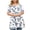 1White, variant on Drses Womens Summer Tops Women's Plus Size Top Short Sleeved Basic Printed Casual Round Neck T-shirt Wide Hem Large Cotton Shirt Tops for Women Trendy
