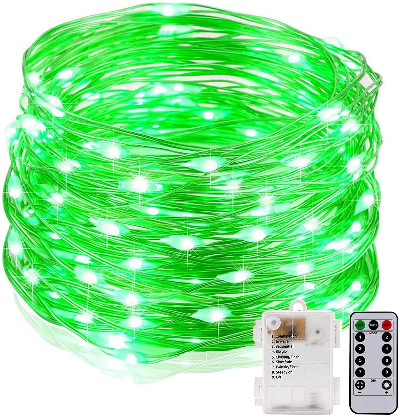 50/100/200 LED LED String Fairy Lights Copper Wire Battery Powered Waterproof US 
