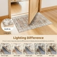 thumbnail image 4 of Uermei 2'x3' Small Washable Area Rug: Non-Slip Stain-Resistant Durable Indoor Mat for Entryway, Kitchen, Bedroom, Laundry, Pet & Kid-Friendly Home Decor - Brown Orange, 4 of 10