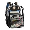 thumbnail image 2 of Ttyddzy Clear Backpack Heavy Duty PVC Transparent Backpack for College Workplace, Moon Blue, 2 of 8