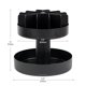 thumbnail image 5 of Mind Reader 2-Tier Snack Carousel, Countertop Organizer, Snack Tray, Breakroom, Kitchen, 14.25"L x 14.25"W x 14"H, Black, 5 of 6