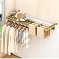 thumbnail image 1 of Clothes Airer,3 Bars Over Radiator Clothes Airer Rack, Radiator Dryer Rack Widened 25cm, Adjustable Radiator Hangers for Drying Clothes, Suitable for Heater Thickness 1-16cm(Gold,80cm), 1 of 1