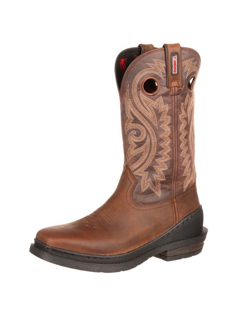 rocky square toe western boots