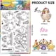 thumbnail image 2 of Sellos transparentes de silicona con diseño de pollo divertido, dibujos animados de pollo tierno, sellos transparentes con diseño musical., 2 of 9
