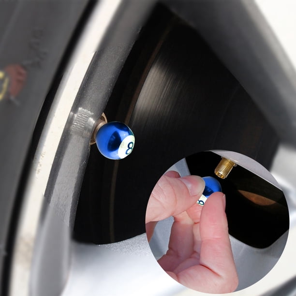 12 Tapones De Válvula De Aluminio Negro Para Coche, Bicicleta, Camión - Antifugas, Fáciles De Instalar