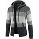 thumbnail image 4 of Sudadera con capucha para hombre, tejido de punto, sudadera, suéter, chaqueta, abrigo, para hombre, otoño e invierno, forro polar, gruesa y cálida, sudadera con capucha, cárdigan, suéter, tejido, 4 of 5