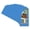 Bay Blue, variant on Fountain Blue Picture Frame Mat for 8x16 Frames - Oval Opening for 6x12 Photos - 1 Mat
