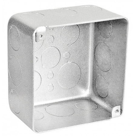 Square In The Air - 1 Pc, 316 Stainless Steel 4 Square Air Tight Junction Box, 2-1/8 In. Deep, (8) 1/2 In. & (4) 3/4 In. Side Knockouts; (3) 1/2 & (2) 3/4 In. Bottom Knockouts