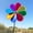 A, variant on Reflective Pinwheel Garden Decor, 30cm Windmill, 8 Color Spinner, Bird Deterrent, Outdoor Yard Ornament, Waterproof PVC, Easy Assembly, Decorative Stake, for Patio Lawn Plant Protection
