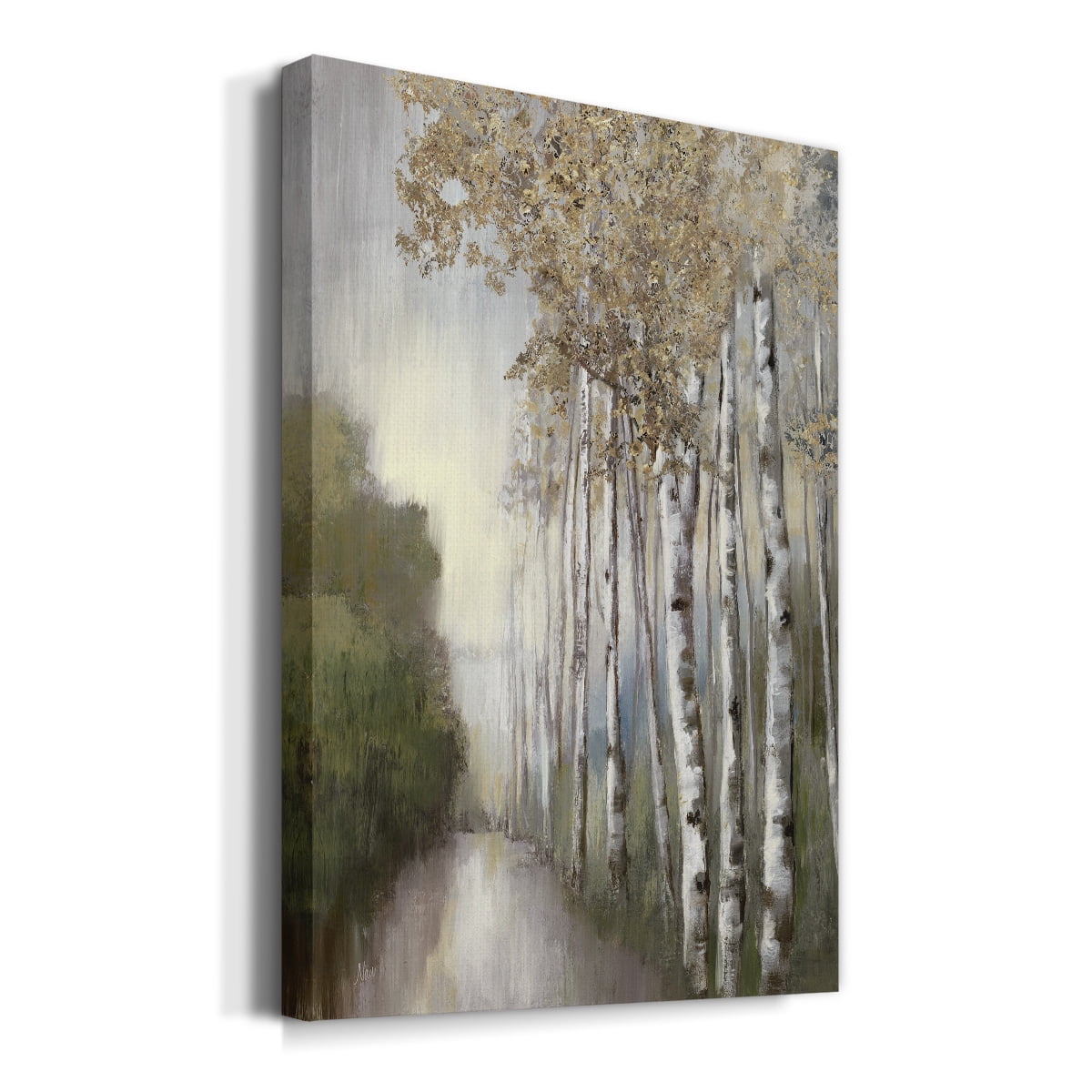 Woodland Walk Neutral Premium Gallery Wrapped Canvas - Ready to Hang