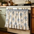 thumbnail image 5 of Dmlowu Ruffled Oven Skirt, Adjustable Tie Waterproof Oven Skirt Curtain, Stain-Resistant Cover for Oven Sink Toaster Microwave, Farmhouse Kitchen Decor, 5 of 7