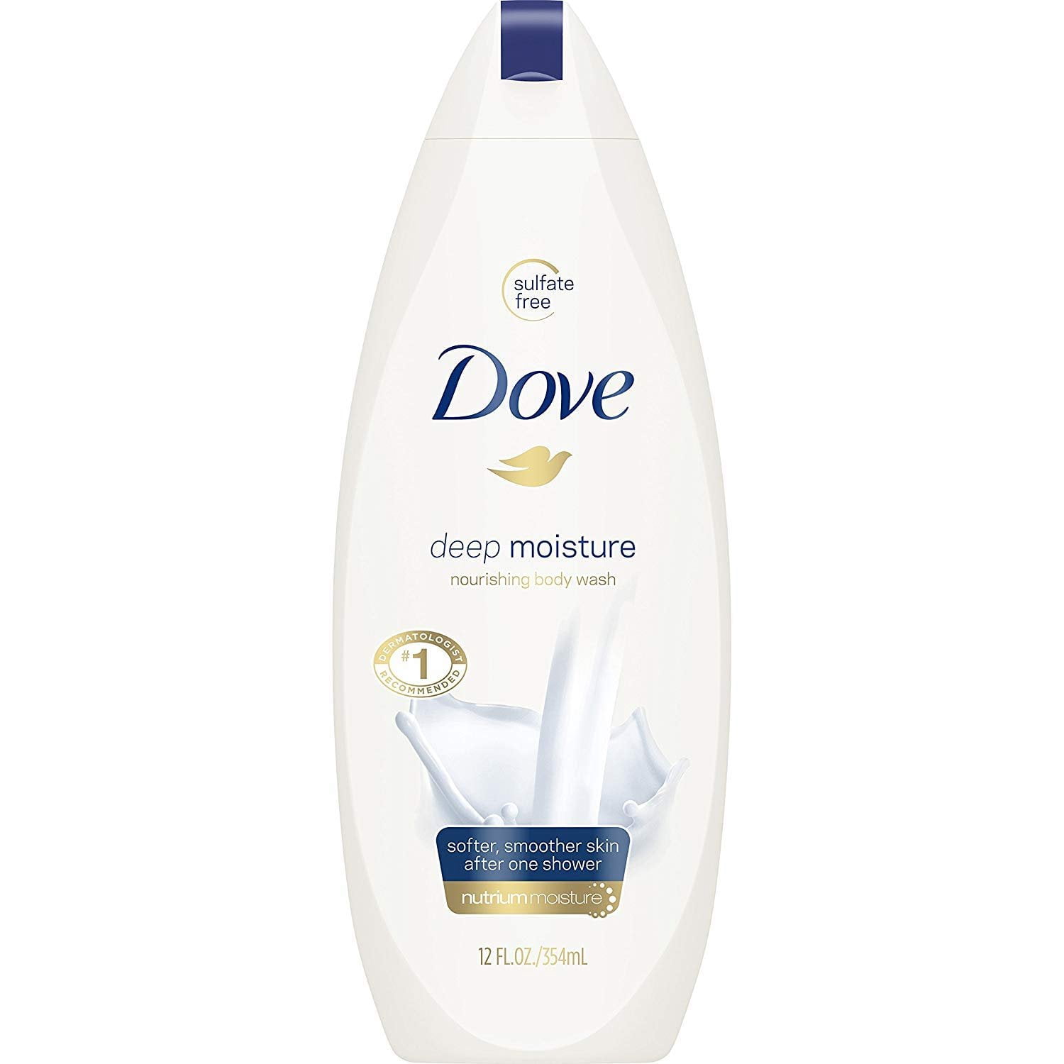 Dove Deep Moisture Nourishing Body Wash, Sulfate-Free, 12 oz, 9 Pack