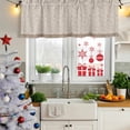 thumbnail image 5 of 2 Pack Valances for Window, Beige Pink Floral Short Curtains for Kitchen Bedroom Living Room, Spring Flowers Rod Pocket Small Window Treatment Valance Drapes 42 x 12 Inch, 5 of 8