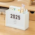 thumbnail image 3 of 2025 Plastic Page Turning Desk Calendar SD-2353 14-Page Simple Modern Custom, 3 of 5