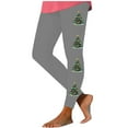 thumbnail image 2 of Pantalones moldeadores de moda para mujer, leggings con estampado navideño y pantalones elásticos deportivos para yoga, pantalones para mujer, 2 of 5