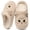 Beige, variant on Women's Cute Fuzzy Slippers Comfort Faux Fur Memory Foam Non-Slip House Slippers for Women