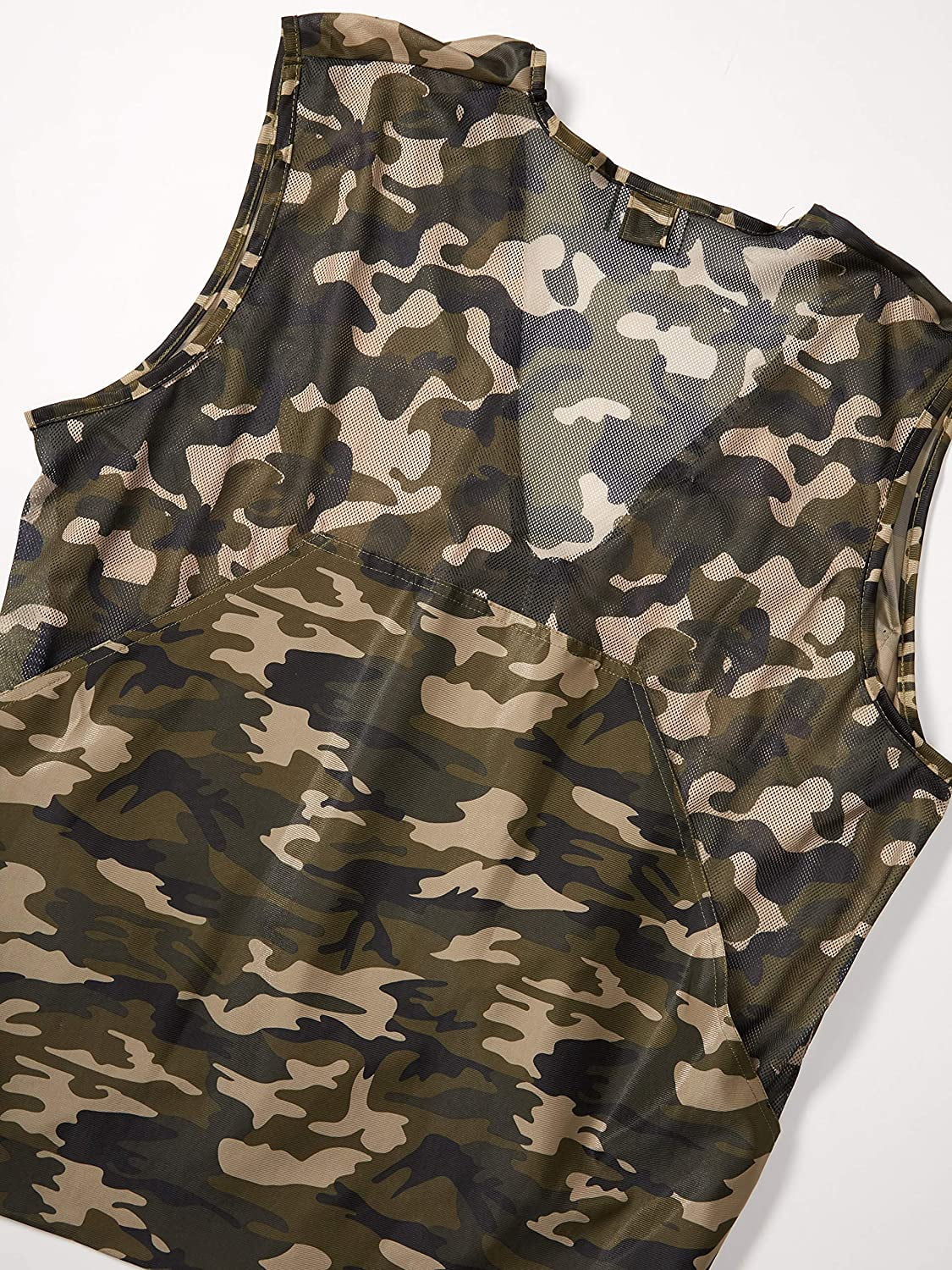 QuietWear Camo Hunting Vest with Game Bag, Brown Camo