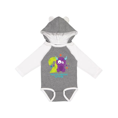 

Inktastic Monster 2nd Birthday Gift Baby Boy or Baby Girl Long Sleeve Bodysuit