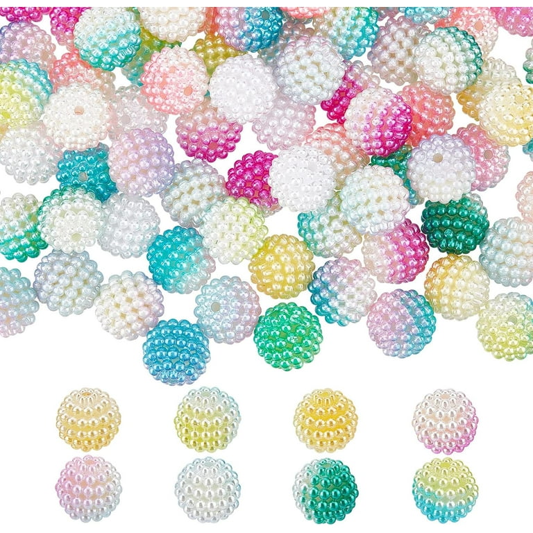 Chunky Bead Bulk Bead Supply Bag 100pcs 10 Colors Chunky Beads