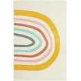 thumbnail image 2 of Unique Loom Whimsy Kids Collection Area Rug - Rainbow (3' 11" x 5' 11" Rectangle Ivory/Yellow) Perfect For Kids Bed Room/Nursery Room/Living Room/Class Room/Play Room, 2 of 5