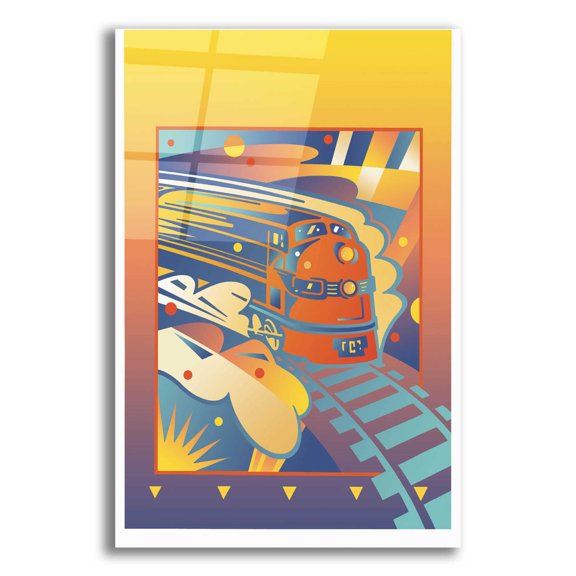Epic Art 'Express' by David Chestnutt, Acrylic Glass Wall Art, 16"x24"