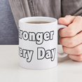 thumbnail image 4 of CafePress - Stronger Square 05 Copy Mug - 11 oz Ceramic Mug - Novelty Coffee Tea Cup, 4 of 4