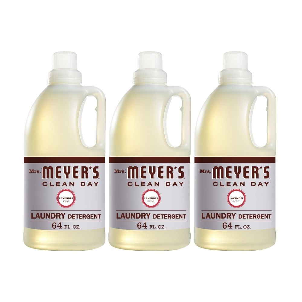 Mrs. Meyer's Laundry Detergent Lavender, 64 OZ (Pack of 3)