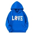 thumbnail image 3 of cocolona Boys and Girls Football Sweatshirts Oversized Cute Graphic Hoodie Fall Winter Casual Long Sleeve Pullover Tops 4-13Years, 3 of 4