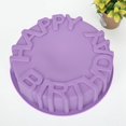 thumbnail image 3 of Happy Birthday Silicone Cake Mold Non-stick Round Bread Mold Kitchen Mousse Mold, 3 of 10