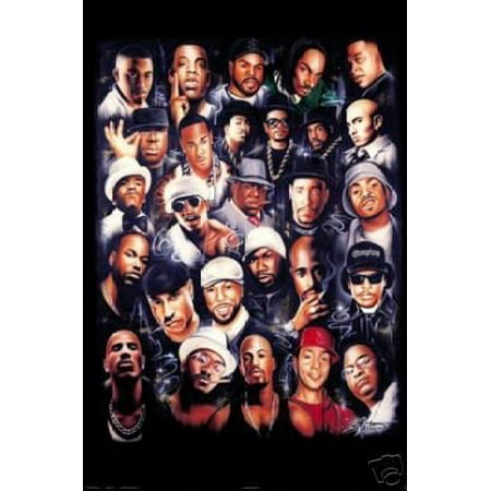 Rap Legends (Rapper Collage) Music Poster Print New (Best Music Event Posters)