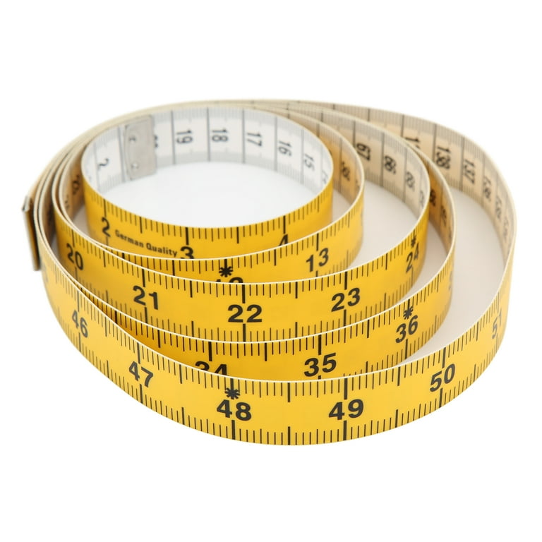 HANSMAYA Soft Tape Measure for Body Measuring Fiberglass Tape Measure Body Measuring  Tape for Sewing Tailor Fabric Cloth Weight Loss Measurements Flexible Ruler  Double Scale 150cm/60inch White