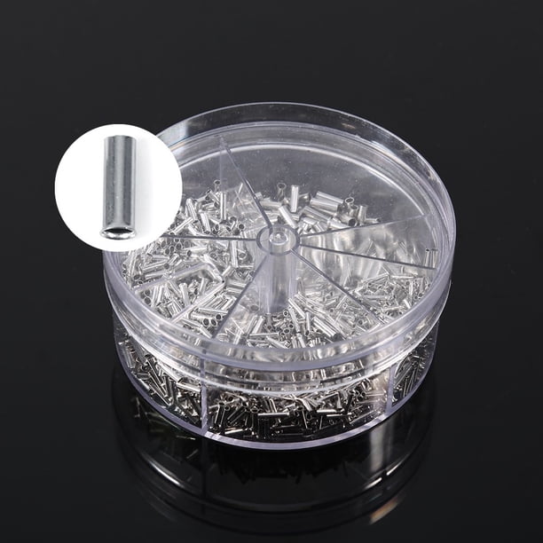 Terminales De Cable Conectores De Cable Conjunto Eléctrico Surtido Kit 1900pcs Retardante De Inflamación Conector De Cable De Crimpado De Cobre Juego De Terminales De Extremo De ANGGREK Eléctricas
