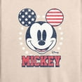 thumbnail image 3 of Disney - Americana - Mickey Usa Ears - Women's Lightweight French Terry Long Sleeve Shirt, 3 of 5