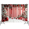thumbnail image 3 of 7 x 5 ft Christmas Backdrop Red Cane Candy Winter Xmas Tree Gift Photography Background Baby Shower Cake Crush Newborn New Year Eve Party Holiday Photo Banner Props, 3 of 5
