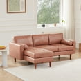 thumbnail image 5 of 80" W Sectional Sofa Couch, L Shaped 4 Seat Sofa with Reversible Chaise, Mid Century Modern Couches for Living Room Apartment Small Space, Convertible Sofa with Tufted Seat Cushion, 5 of 6