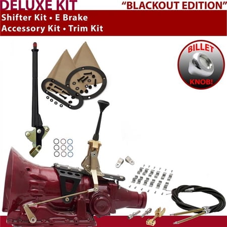 American Shifter TH200 Shifter Kit Black 6 in. E Brake Cable Clamp Clevis Trim Kit for EC838