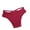 Red, variant on Women's Lace Abdomen Mid-rise Waist And Hip Lift Comfortable Body Breathable Underwear Briefs Red L