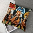 thumbnail image 7 of nygtbtfer Horse Racing Decorative Throw Pillow Set of 2, Porch Outdoor Home Decor, Red Black Farmhouse Couch Cushion Case White, 7 of 7