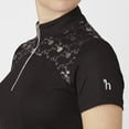 thumbnail image 6 of HORZE Kaitlin Women's Equestrian Moisture-Wicking Short Sleeve Show Shirt with Flower Pattern, 6 of 9