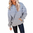 thumbnail image 2 of Fashion Hoodies for Women Pullover Plus Size Loose Fitting Solid Color Long Sleeved Hoodie Sports Top, 2 of 5